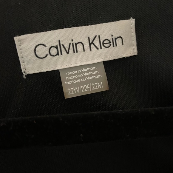 NWT Calvin Klein Sequins Ruched Asymmetrical Gold & Black Size 22W - Picture 12 of 14